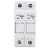 Fuse Holder Base 2 Pole DIN Rail Mount Power Distribution