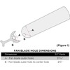 Ciata 52-Inch Oak/Walnut Ceiling Fan Replacement Fan Blades - 5
