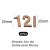 Alriedy 3D DIY Wall Clock Numbers Set Dial for Wall