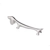 EDZARD 6er Set Messerbank Hund (L 9 cm) in Silber