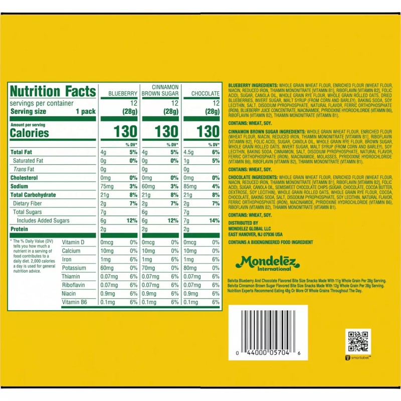 belVita Bites Breakfast Biscuits Variety Pack (1 oz., 36 pk.)