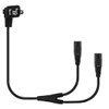 Tekit Polarized 90 Degree US 2-Prong (Nema 1-15P) to Dual