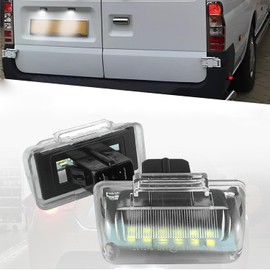 GSRECY 2PCS LED Number License Plate Light, Rear Lamps Compatible with Ford Transit MK5 MK6 MK7, White Light with Canbus Number Plate Lamps