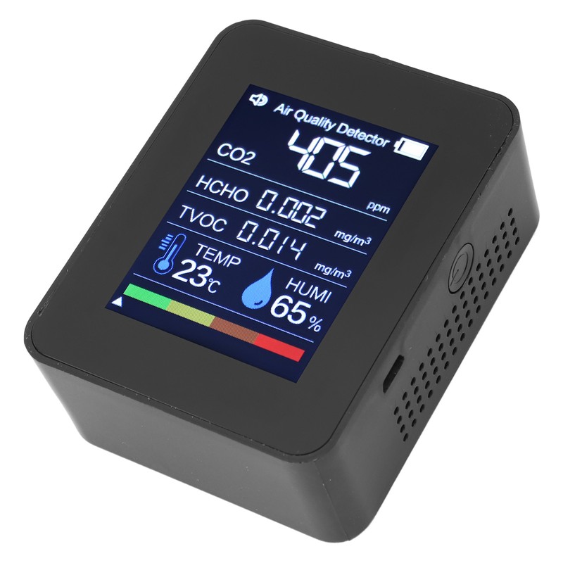 5 in 1 Air Quality Detector Portable Indoor Tester CO2