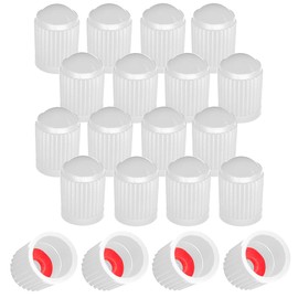 cyclingcolors 20 x Valve Caps Valve Cover Car Motorcycle Bicycle Valve Cover Wheel Valve Caps Tyre Valve Caps Car Valve Caps Plastic White