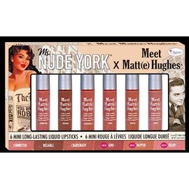 Meet Matte Hughes Liquid Lipstick Set by the Balm for Women - 6Pc - Commited,- Reliable,- Charismatic,- Kind,- Dapper, 0.04oz Lipstick - Sharp