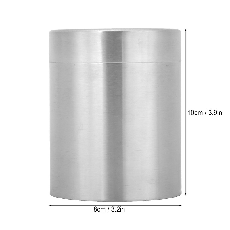 400ml Stainless Steel Tea Tin Can Home Kitchen Canisters for