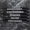 Jxueych 7pcs Funny Ballpoint Pens Daily Different Swear Word Weekend