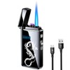 Dragon Arc Lighter - Jet Flame Torch, 2-in-1 USB Rechargeable