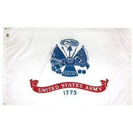 FlagSource U.S. Army Nylon Military Flag, Made in The USA, 4x6'