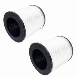 Slirceods C10 C8 Replacement True HEPA Filter Compatible with Hisense KJ120 For Azeus C8 for Roto Air Purifier APF-C9,H13 4-Stage Filtration High-efficiency Activated carbon 2-IN-1 Air Clean (2-Pack)