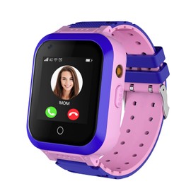 4G Smartwatch for Girls Boys, Smart Watch for Kids, IP67 Waterproof WiFi Smartwatch Phone with GPS Tracker Video Call Phone Call SOS for Kids Children 3-14 Years Old Birthday Gifts (Pink)
