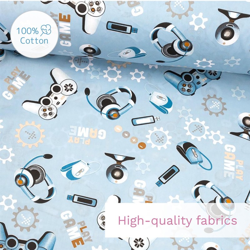 5 Piece Baby Bedding Duvet Pillow with Covers & Jersey