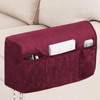 Turquoize Velvet Armrest Covers for Chairs and Sofas Couch Armrest