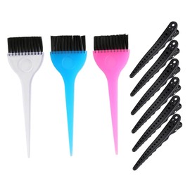Baluue 9pcs Hair Coloring Kit Hair Dye Tools Set and Reusable for Home Salon Use for Highlights and Lowlight Application