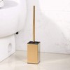 Toilet Brush Holder Stainless Steel 304 Standing Gold Square Toilet