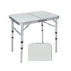 Aluminum Folding Table - Premium Portable, Lightweight, and Adjustable Camping