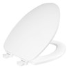 CHURCH Toilet Seat, Easy Clean Hinges Release for Deep Cleans,