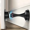 Black Magnetic Stainless Steel Door Stopper – Wall & Floor