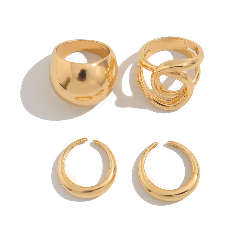 Chunky Rings for Women Silver Stacking Rings Gold Rings Set