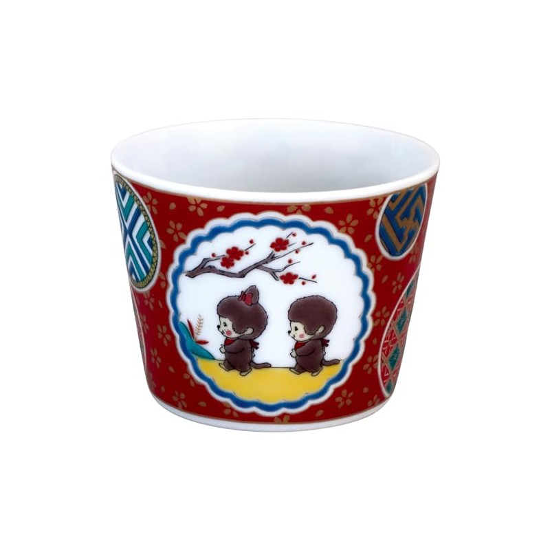Monchhichi 712115 Kutani Ware Soba Bokokuchi Soba Choko (Diameter x
