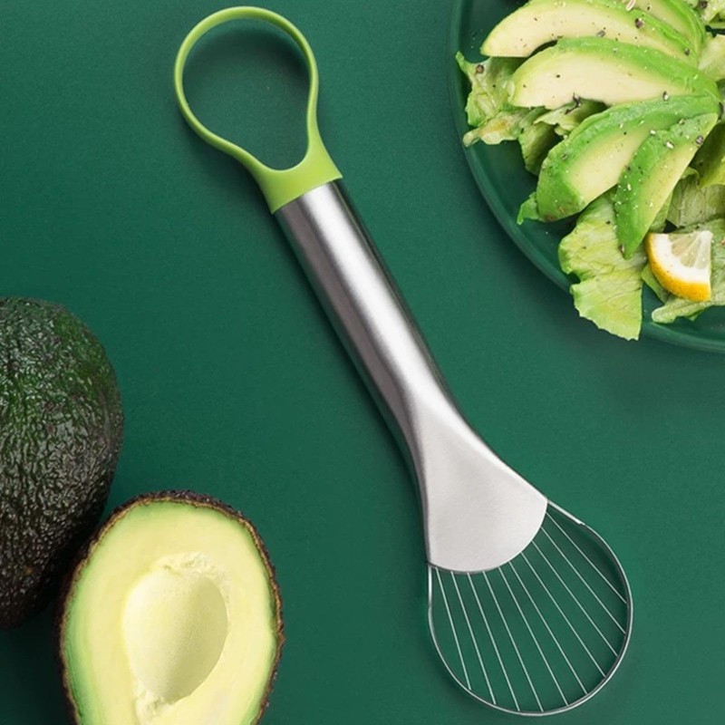 3-in-1 Avocado Slicer Tool, Emptycolor Stainless Steel Avocado Cutter, Pitter