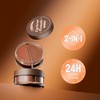 Vawolecy Eyebrow Pomade, Two-Tone Waterproof Eyebrow Pomade Cream with Brush