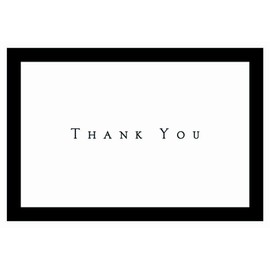 Great Papers! Tuxedo Black Thank You Note Card and Envelope, 4.875" x 3.375" folded (1472089)