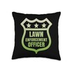 Funny Lawn Care Ranger Badge Design Enforcement Officer-Funny Lawn Care
