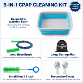 5-Piece CPAP Cleaning Kit for CPAP Hose & Mask, CPAP Cleaning Supplies