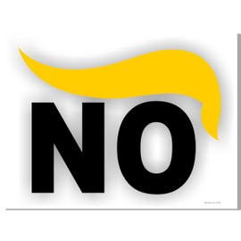 No Trump Anti-Trump Print (1) 12x16 in Door Magnet