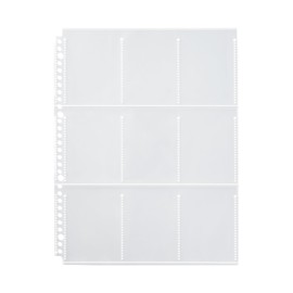 MUJI NAB77A3A Pocket Series Dedicated Refill, For A4 Wide, Trading Card Size, 9 Pockets, Set of 10