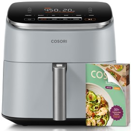COSORI Air Fryer 9-in-1, Compact & Large 6-Qt, Fast Turbo Modes, 90-450°F Even Results, Precision Heating, Up to 95% Less Oil*, Roast, Bake, Dry, Reheat, Frozen, Broil, Proof, 120V, TurboBlaze