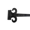 Renovators Supply Manufacturing Strap Hinge 18 in. Black Wrought Iron