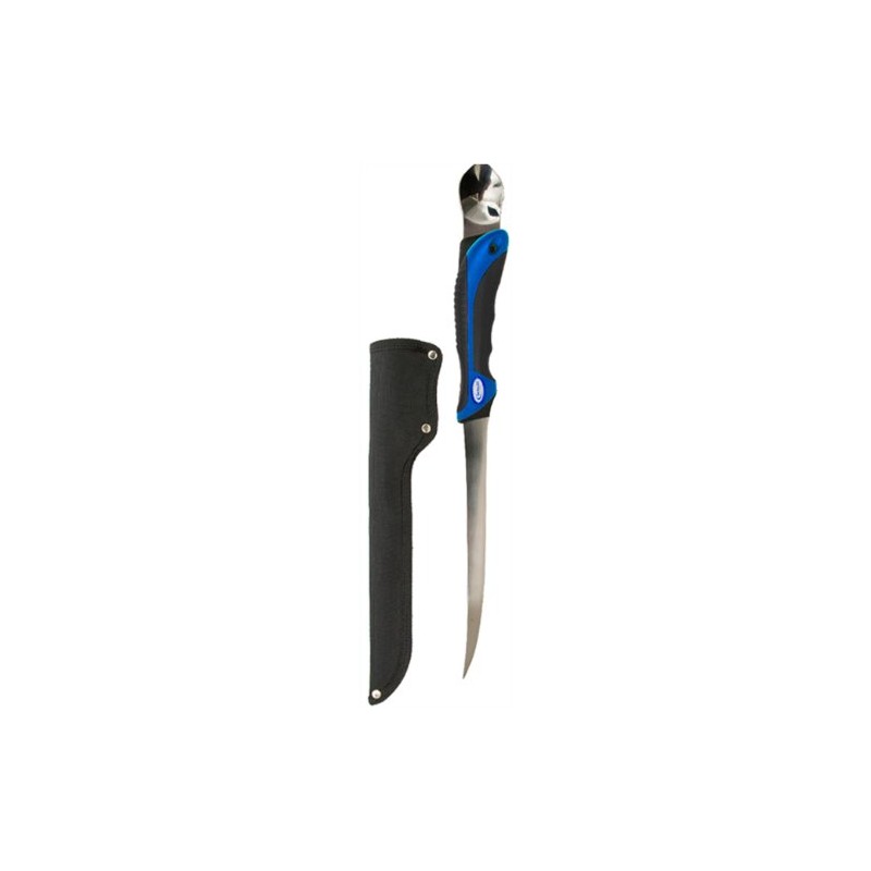 Mustad 9-Inch Spoon and Sheath Filet Knife