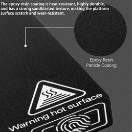 Creality Epoxy Resin Build Plate for K1, 3D Printer Double Side Epoxy Resin Particle Coating Print Bed Platform for K1, K1C, Ender 3 S1, Ender 3 V3/KE/SE, Ender 5 S1