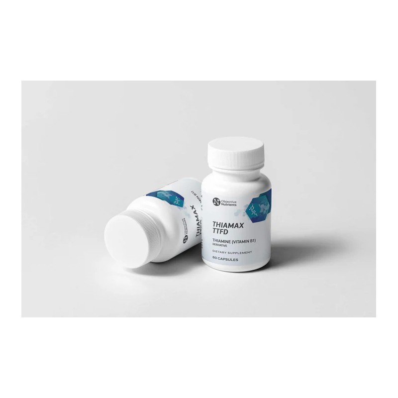 Objective Nutrients Thiamax Vitamin B1 (Thiamine TTFD) Capsules, 100mg, 60