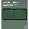 PELLE TORO Minimalist Slim Mens Wallet, Handmade Real Leather Card