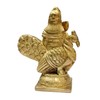 athizay Small Brass Kartik Lord Statue with Peacock Virgin Brass