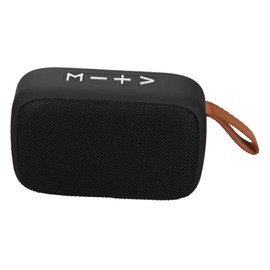 Mini Speaker, Subwoofer, Portable Wireless Speaker with Memory Card Support, Hand Strap, Black