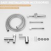 BATHLAVISH All Brass Bidet Sprayer Set for Toilets, Wall or