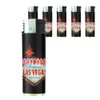 Butane Refillable Electronic Lighter Set of 5 Pieces Las Vegas Design-001