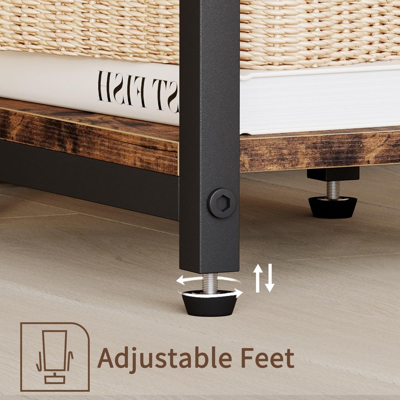 Fixwal Side Tables Set of 2, 2-Tier Small End Table