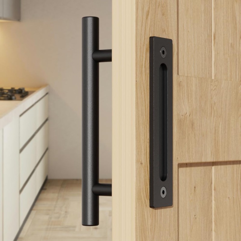 WOLFBIRD 30 cm Barn Door Handle, Sliding Door Pull Handle,
