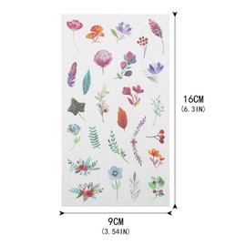 Firtink 288 Pcs Scrapbook Stickers Inspirational and Motivational Stickers, Washi Flower Plant Animal Stickers Cute Water Proof Decals for Planner Album Laptop Computer Water Bottle