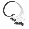 MCIO 8i to 8xSATA3.0 Cable 19.7 Inch Silver Plated OFC