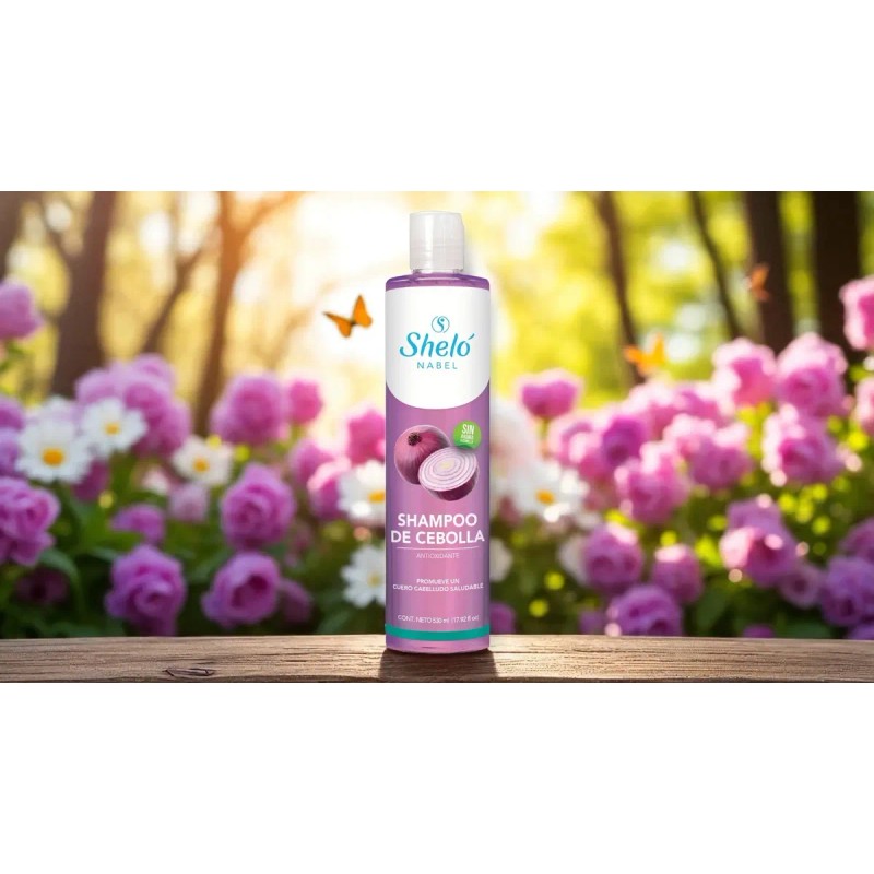 Shampoo Cebolla Sheló Nabel 530ml Fortalece Antioxidante