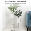 Sumerflos Acrylic Corner Plant Stand 3 Tier - Clear Indoor