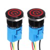 DMiotech 2 Pcs 22mm / 7/8" Push Button Switch, IP66