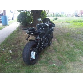 Beetelo BLACK Rolled License Plate side mount Relocator Yamaha yzf R6 , R6S either side